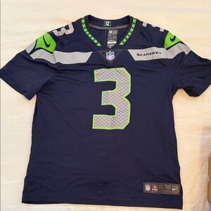 Nike Navy and Green Seahawks Jersey